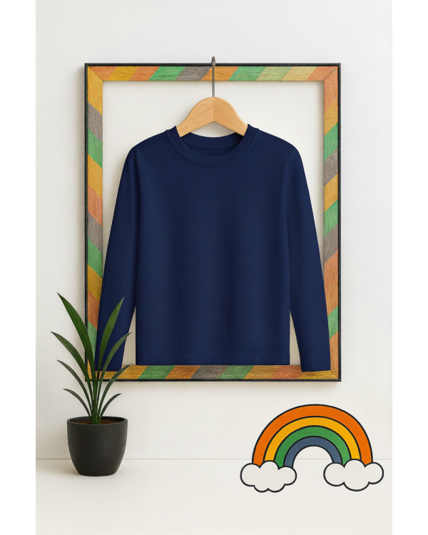 Bluză Glat Copii - Navy