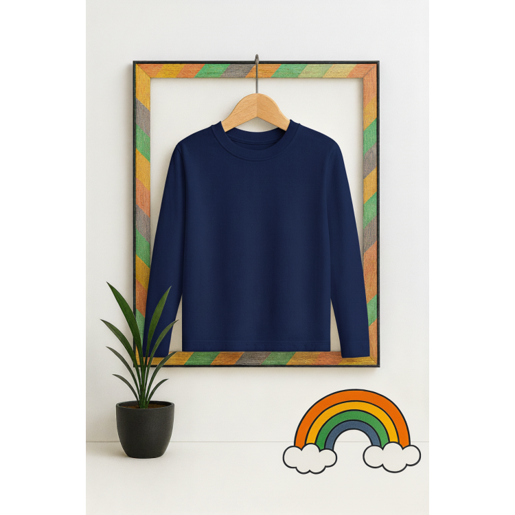 Bluză Glat Copii - Navy