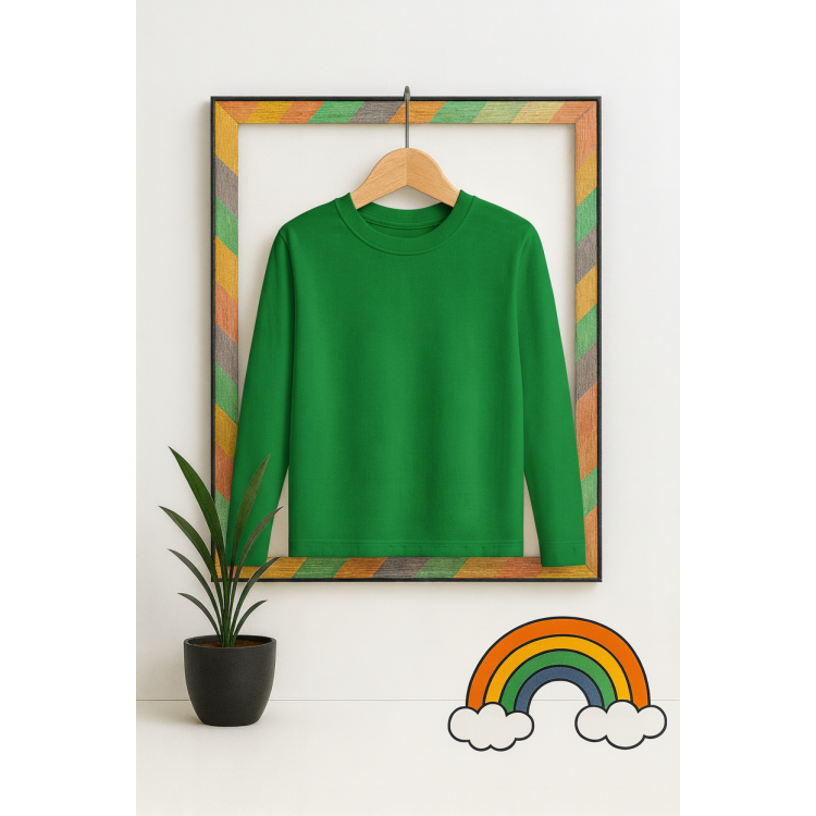 Bluză Glat Copii - Verde